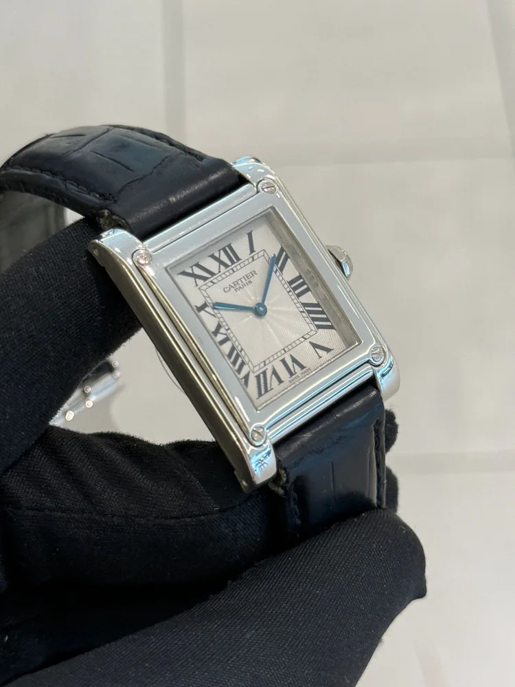 Cartier Tank Certified A Vis Privée Platinum 